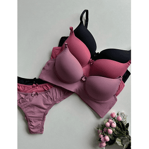 BASIC SET IN DOUBLE ELASTIC TRADITIONAL PANTIES DOUBLE THREAD ON THE BUTTOCKS