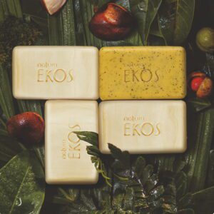 Ekos Passion Fruit Pure Vegetable Soap Bar, Creamy and Exfoliating, 100g