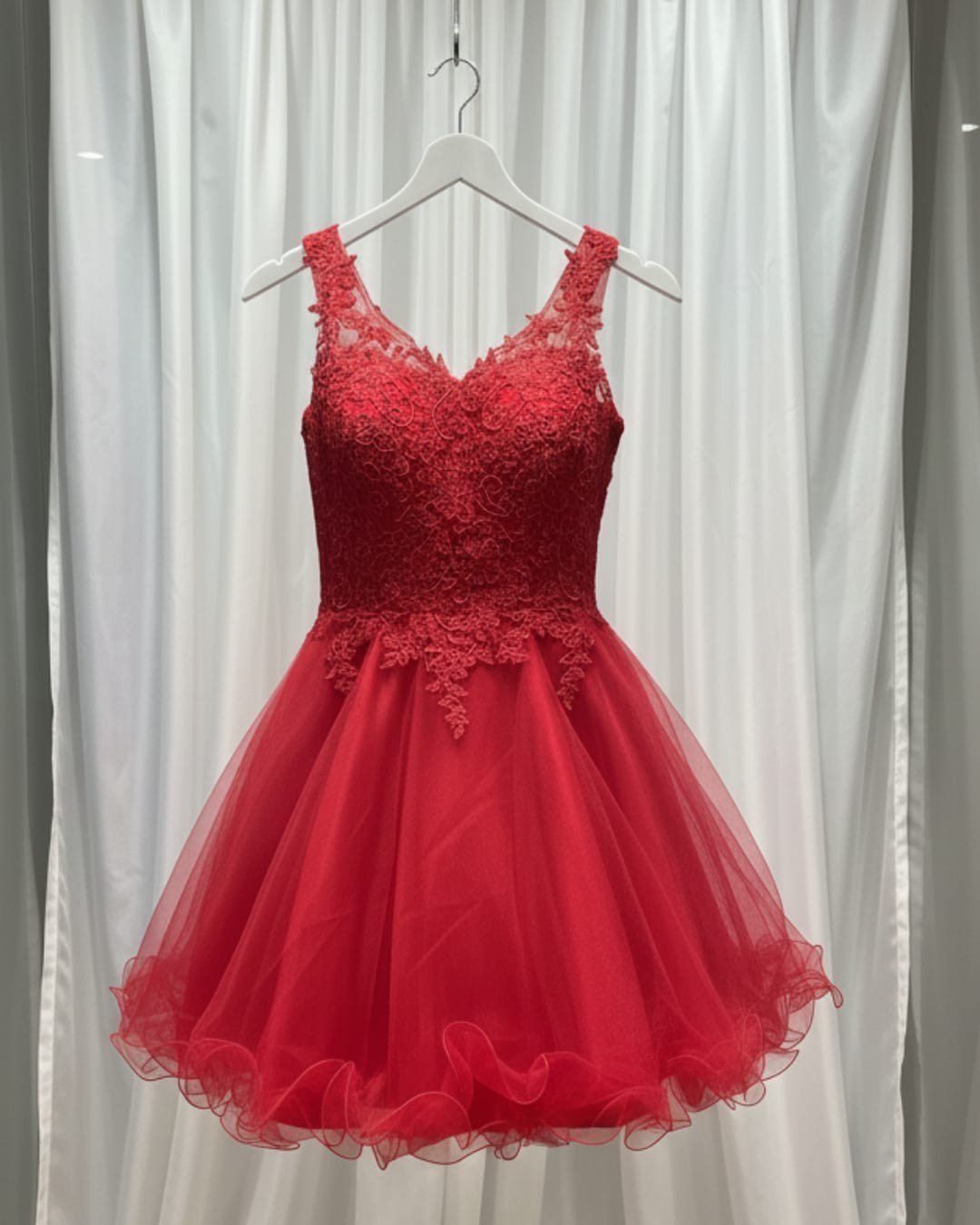 Full Tulle Skirt Homecoming Dress - Image 4