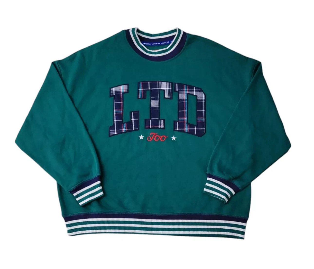Limited Too: Girls Applique Long Sleeve Crewnecks Sweatshirt - Image 2