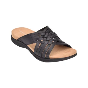 Easy Spirit Women's Meadow Woven Slip-On Sandals - Black