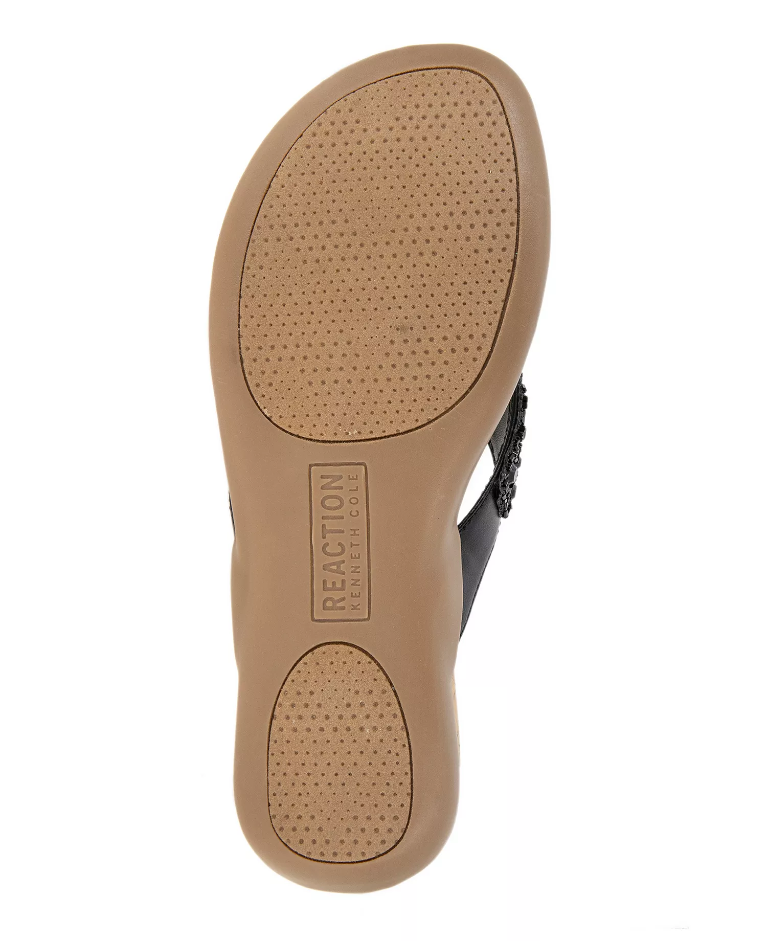 Kenneth Cole Reaction Glamathon Flat Sandals - Black/Natural - Image 4