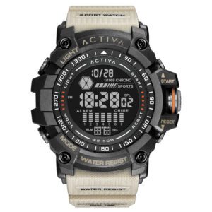 Activa X Invicta Digital Men's Watch - 56mm, Beige